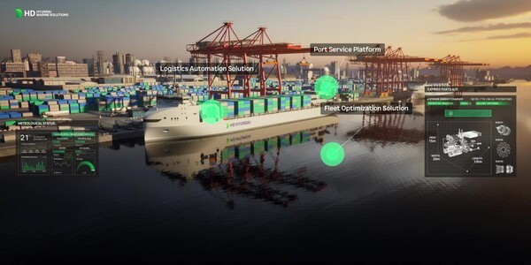 HD현대의 AI 기반 운항 솔루션 ‘오션와이즈’ 이미지 (출처: HD현대) / 2025.11.16