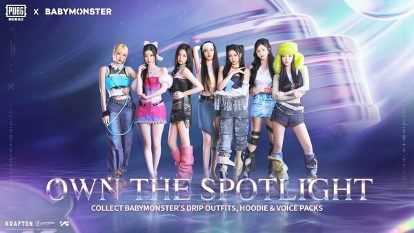 배틀그라운드 모바일, 베이비몬스터와 두 번째 컬래버레이션 (출처: 크래프톤) / 2025.11.21