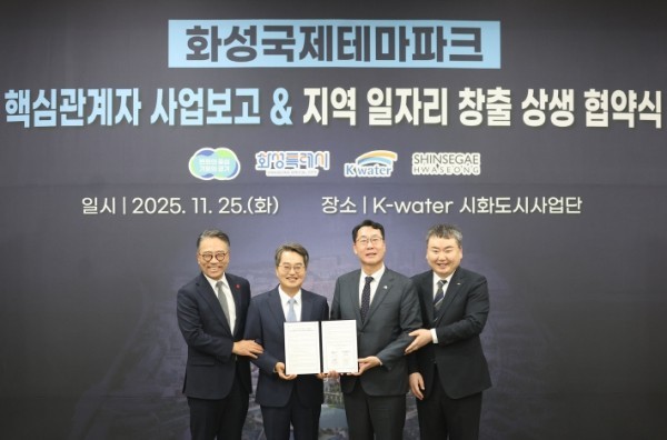 화성 국제테마파크 지역 일자리 창출 및 상생협력 업무협약 (출처: 경기도) / 2025.11.25