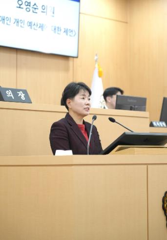 남구의회 오영순 의원, 제316회 임시회 제1차 본회의 5분 발언 “장애인 개인예산제 관련 제언” (출처: 광주광역시 남구의회) / 2025.11.25