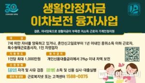 근로복지공단, 월 소득 5백만 원 이하 근로자·1인 자영업자에게 대출 이자 3% 지원