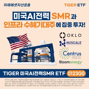 미래에셋, TIGER 미국AI전력SMR ETF 신규 상장
